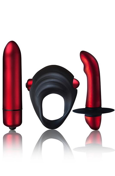 Rocks Off Kit of 3 Truly Yours Red Temptations Paket för par