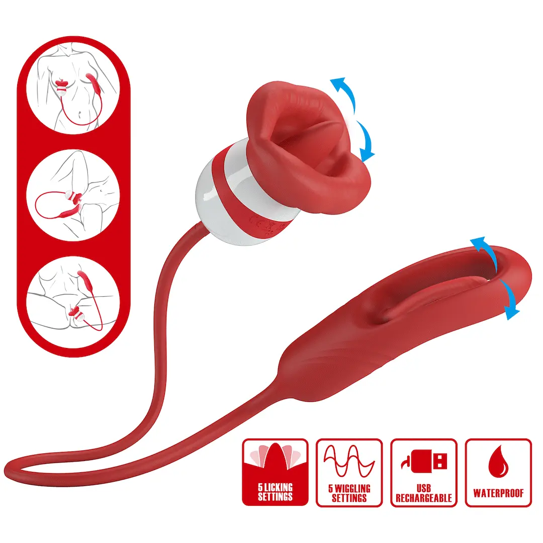 Romance Alyss Red Mouth Vibrator Vibraattori