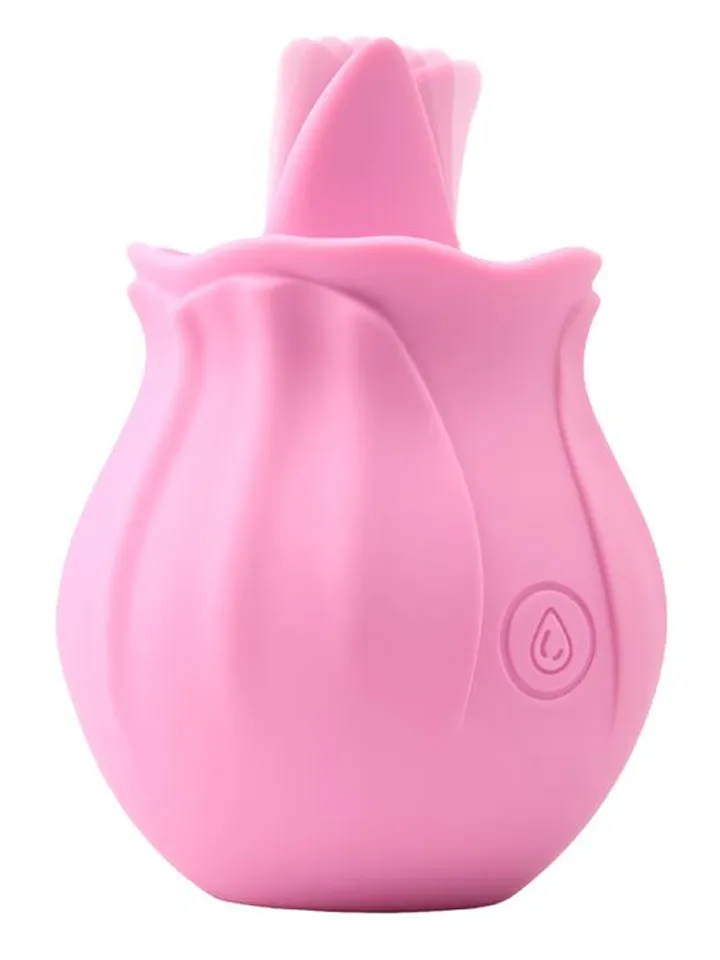 Rose Stimulator With Licking Tongue Klitorisstimulator