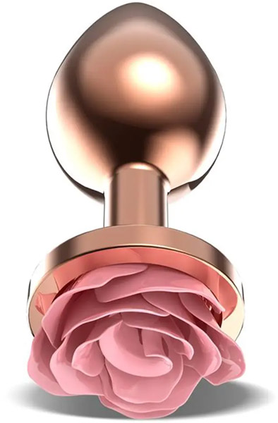 Rosegold Metal Anal Plug With Analplugg metall