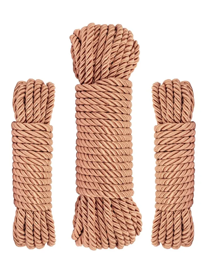 Rosy Gold Rope Set Luxury Bondage Ropes Bondage köysi