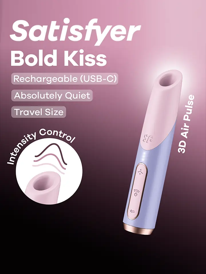 Satisfyer Bold Kiss Air Pulse Vibrator Paineilmavibraattori