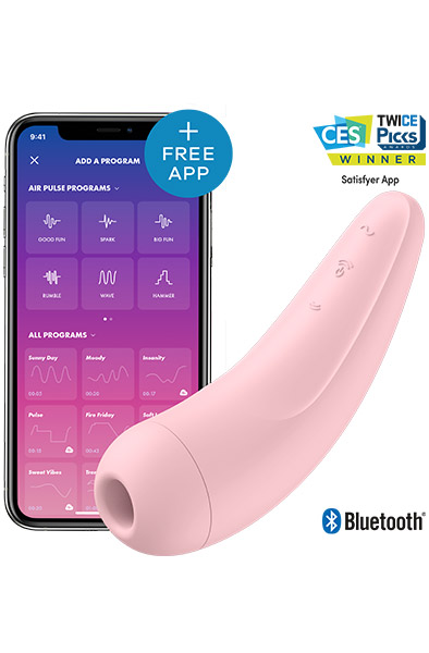Satisfyer Curvy 2+ Pink Appstyrd klitorisstimulator