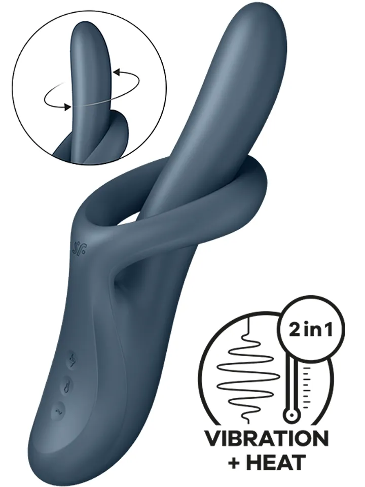 Satisfyer Heat Flex 4 Grey G-punktsvibrator