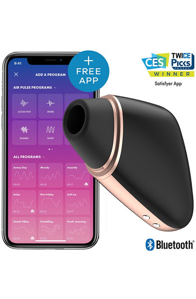Satisfyer Love Triangle Black Appstyrd klitorisstimulator