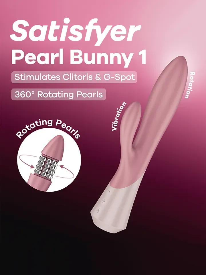 Satisfyer Pearl Bunny 1 Rabbit Vibrator With Pearls Jänisvibraattori
