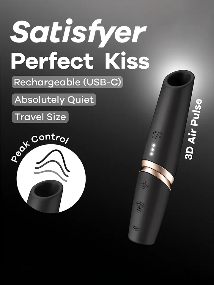 Satisfyer Perfect Kiss Air Pulse Vibrator Paineilmavibraattori