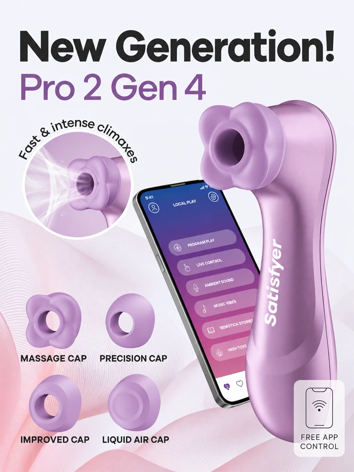 Satisfyer Pro 2 Generation 4 Amethyst Lufttrycksvibrator