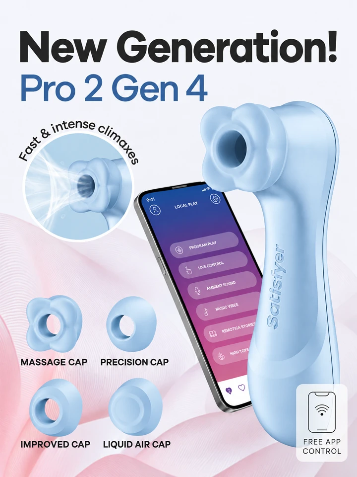 Satisfyer Pro 2 Generation 4 Serene Blue Lufttrycksvibrator