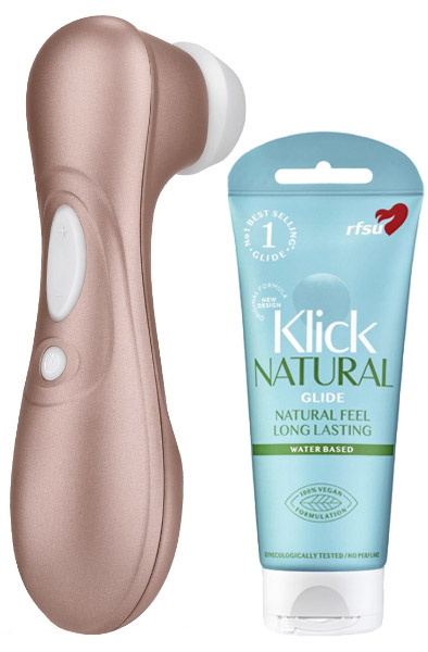 Satisfyer Pro 2 + RFSU Klick 100ml Paketerbjudande