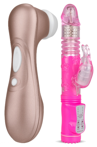 Satisfyer Pro 2 + Thrusting Rabbit Vibrator Paketerbjudande