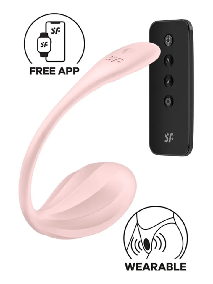 Satisfyer Ribbed Petal App Vibrator App:illa ohjattu värisevä muna