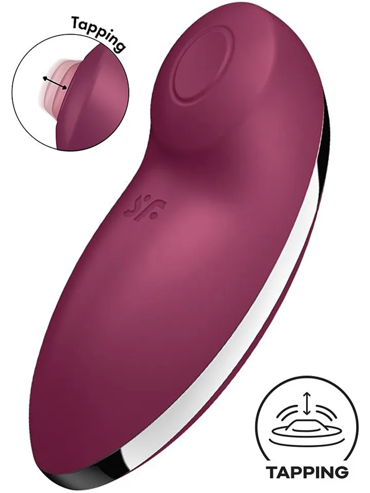 Satisfyer Tap & Climax 2 Vibrator Red Klitorisvibrator