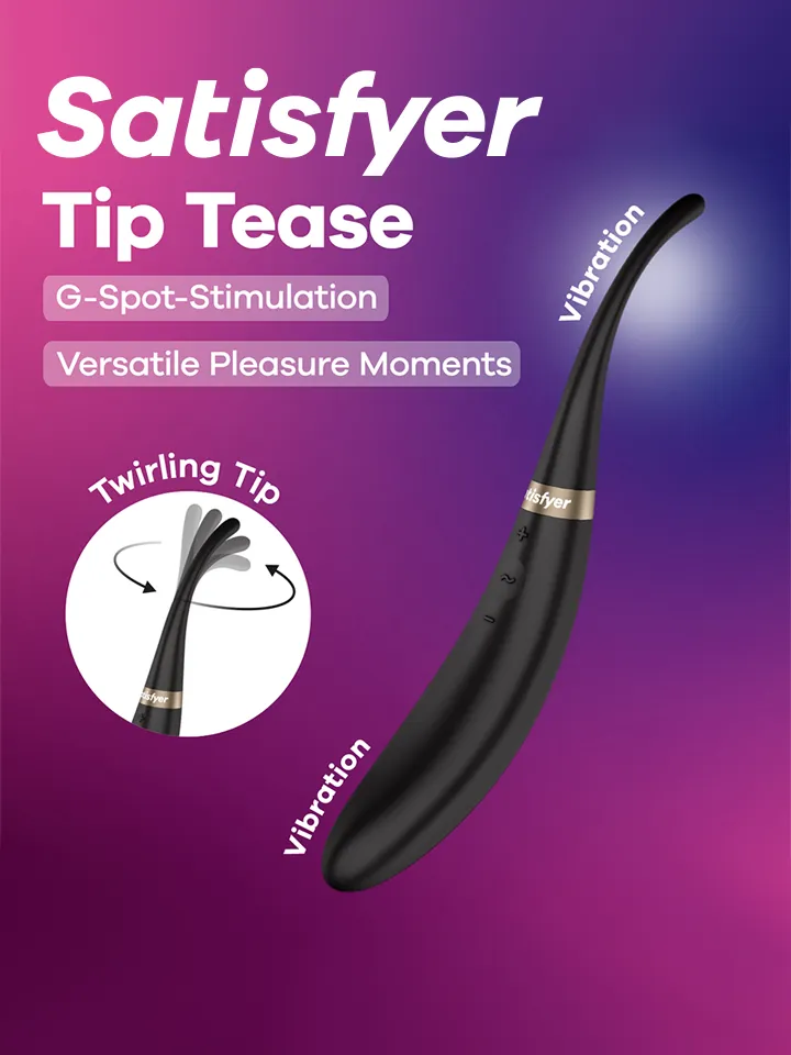 Satisfyer Tip Tease Black G-punktsvibrator