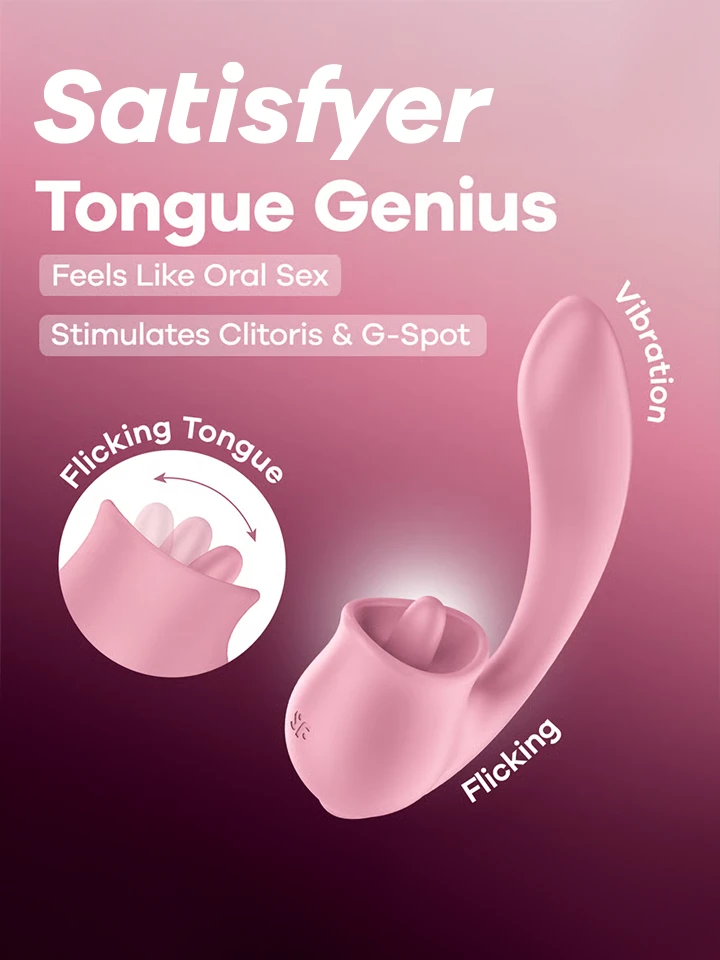 Satisfyer Tongue Genius Clitoral & G-Spot Stimulator G-punktsvibrator