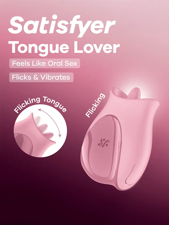 Satisfyer Tongue Lover Flicking Clitoral Stimulator Klitorisvibrator