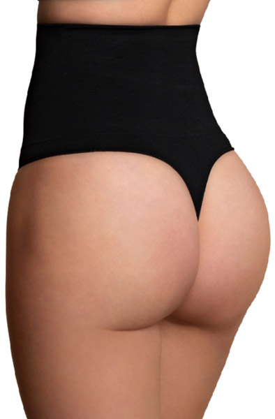 Seamless High Waist Thong Medium Control XL Sömlös trosa