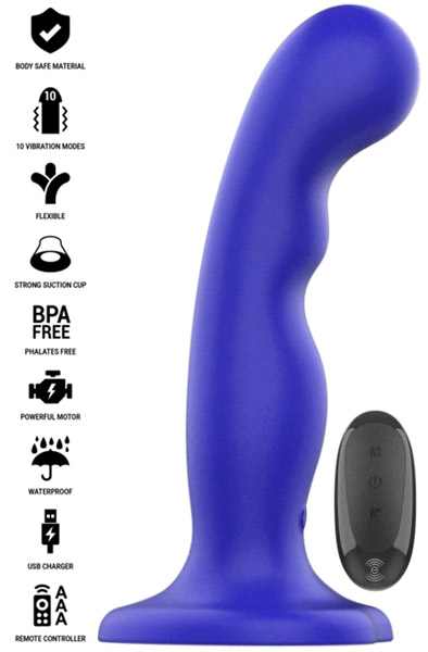 Shorty Vibrator 10 Modes Remote Control Värisevä dildo