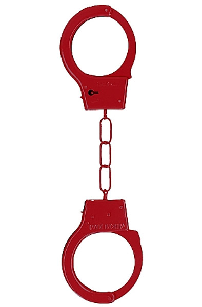Shots Metal Handcuffs Red Handklovar