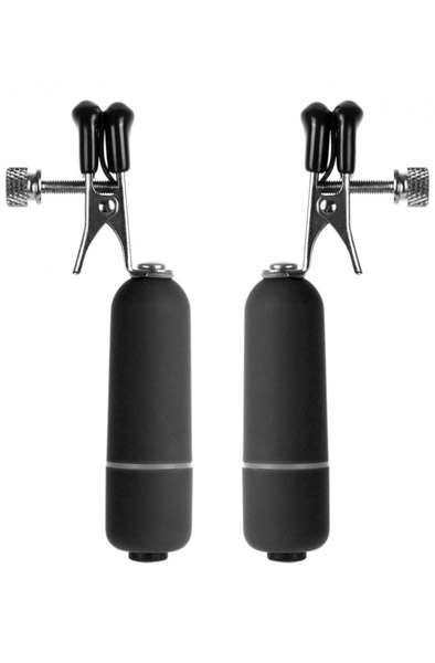 Shots Vibrating Nipple Clamps Vibrerande bröstklämmor