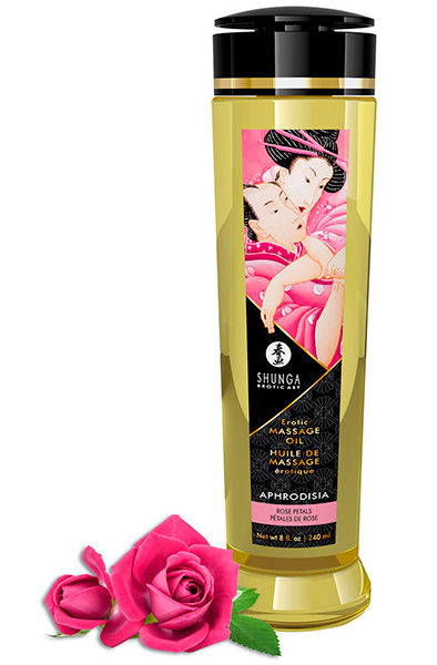 Shunga Massage Oil Aphrodisia Roses 240ml Massageolja Ros