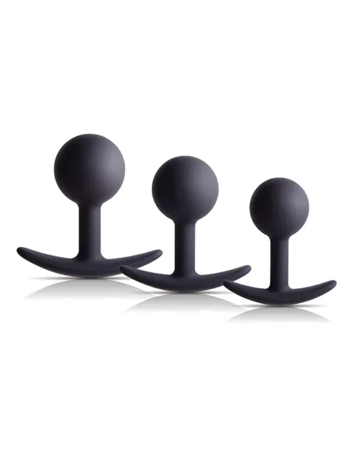 Silicone Anal Kit With Weighted Ball Analpluggar paket