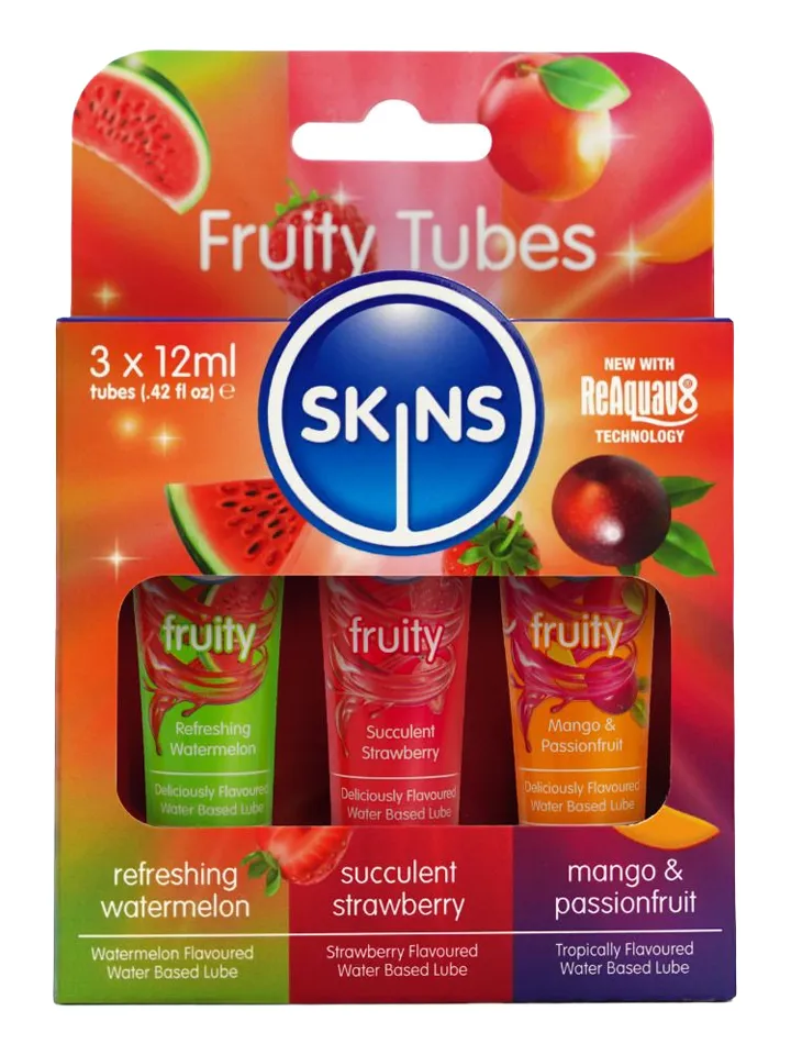 Skins Fruity Lubes 3-pack Glidmedel med smak