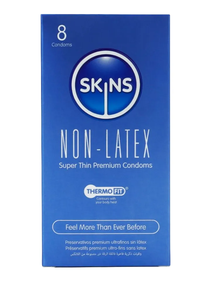 Skins Non-Latex Condoms 8-pack Kondomit