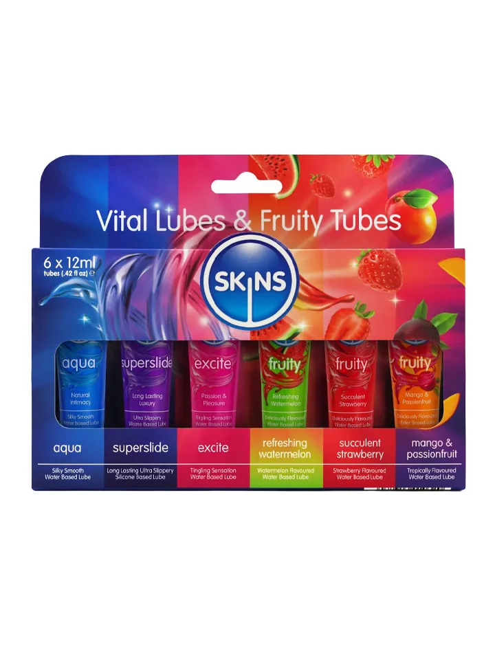 Skins Tubes Vital & Fruity 6-pack Glidmedel med smak