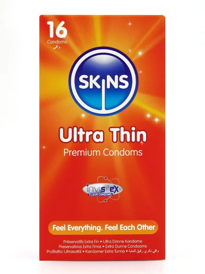 Skins Ultra Thin Condoms 16-pack Ohuet kondomit view 2