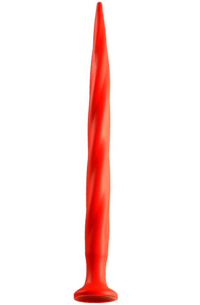 Stretch Worm Long Dildo Red 40cm Extra pitkä anaalidildo