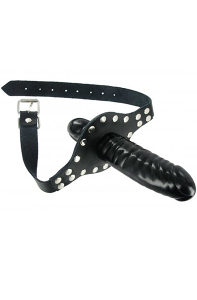 Strict Ride Me Mouth Gag Gagball med dildo