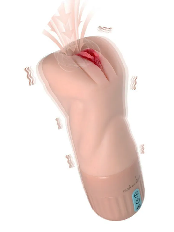 Suckstroker Sucking & Vibrating Masturbator Lösvagina med vibrator