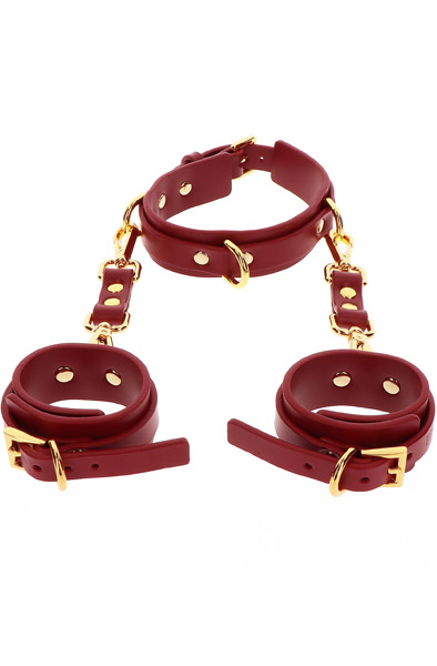 Taboom D-Ring Collar & Wrist Cuffs Handbojor