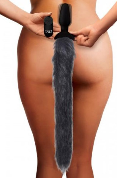 Tailz Vibrating Anal Plug With Fox Tail Analplugg med svans