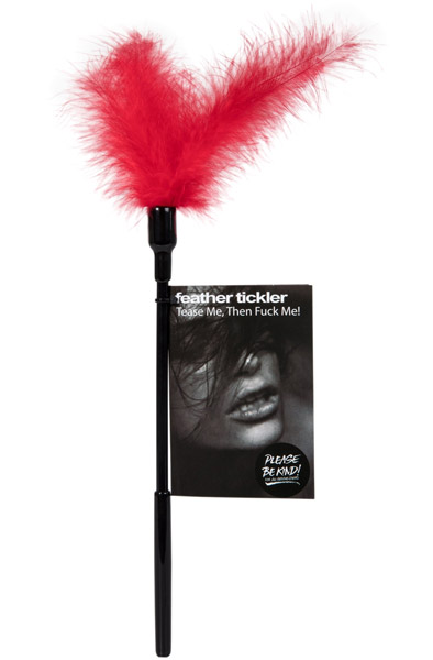 Tease Me Then Fuck Me Feather Tickler Red Kutitin