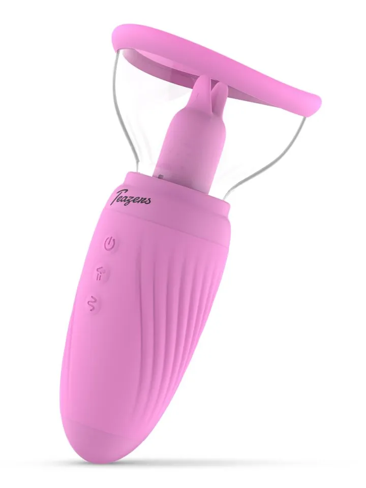 Teazers Suction Cup With Clitoris Vibrator Klitorispumppu vibraattorilla