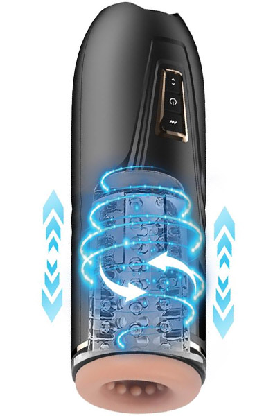 Telescopic & Rotation Function Masturbator Masturbator med motor