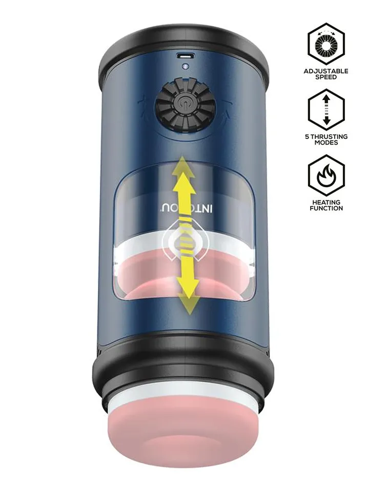 Tenkro Masturbator With Thrusting & Heat Masturbator med motor