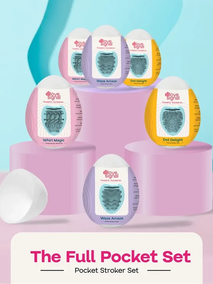 The Full Pocket Stroker Set 6-pack Onaniägg