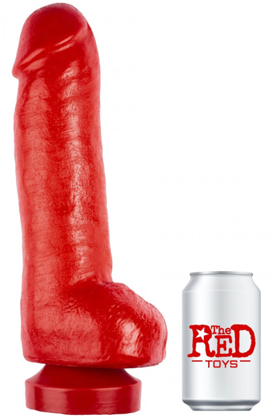 The Red Toys Super Donation Dildo Red 34 cm XL dildo