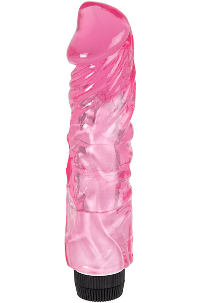 Thick Realistic Vibrating Dildo Pink 22 cm Värisevä dildo