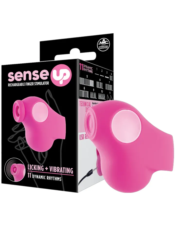 Thumping Rechargeable Finger Vibrator Pink Sormivibraattori
