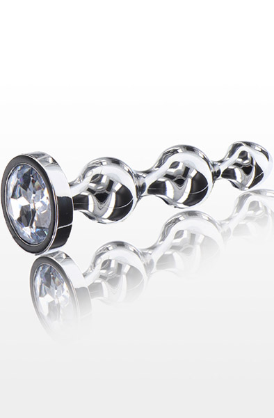 ToyJoy Diamond Star Beads Large Anaalitappi metallia