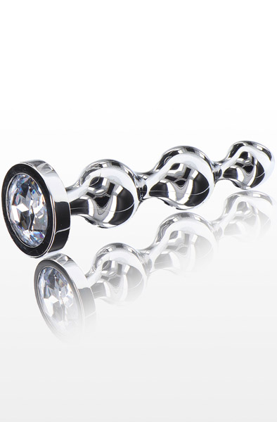 ToyJoy Diamond Star Beads Medium Anaalitappi metallia