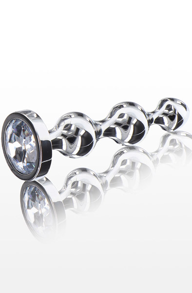ToyJoy Diamond Star Beads Small Anaalitappi metallia