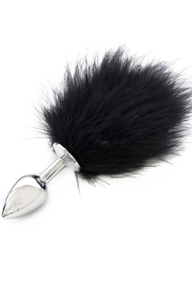 TOYZ4LOVERS Bunny Anal Plug Black Analplugg med svans