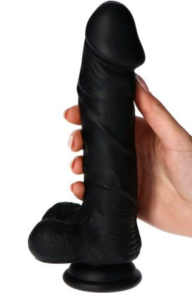TOYZ4LOVERS Real Safe Berry Black 23,5cm Dildo