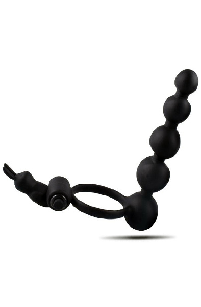 TOYZ4LOVERS Vibrating Cock Ring With Anal Dildo Dubbelpenetration