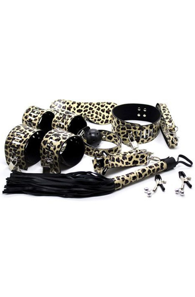 TOYZ4LOVERS Wild Bondage Kit Leopard Bondage paket